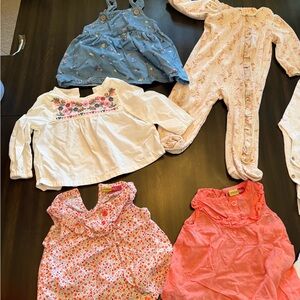 Baby Clothing Set - Floral and Solid Colors